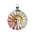 Seltene Lauschaer Christbaumkugel mit Engel, um 1920