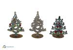3 free standing rhinestone Christmas trees