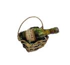 Körbchen mit Flasche Sekt, um 1920