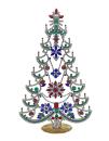 Free standing vintage rhinestone Christmas tree - Prong Set Stones, 33 cm