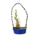 Sebnitz Ornament Flower Basket, ca. 1900