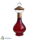 Biedermeier Laterne aus Glas, ~ 1850