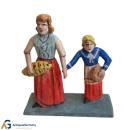 Krippenfigur Mutter mit Kind (7 cm)