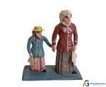 Krippenfigur Mutter mit Kind (7 cm)