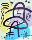 Peter Robert Keil (geb. 1942 Züllichau),  "Homage to my friend Miro" Berlin 86