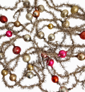 4 Tinsel Garlands with glass Beads, ca. 650 cm