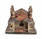 Antiker orientalischer Krippenstall, Grulich um 1880 / 1900