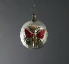 Lauscha Kugel mit Schmetterling ~ 1910
