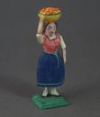 Grulich nativity figure " Woman with fruits ", ca. 1900  (7 cm)