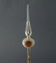 Antique indent Glass tree topper
