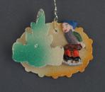 Cardboard ornament with Dwarf / Gnome, ca. 1940