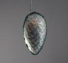 Cardboard Ornament, Pine Cone ~1930