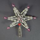 Antique beaded christmas tree topper, ca. 1930