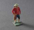 Grulicher Krippenfigur "Gabenbringer mit Fisch" (7 cm)