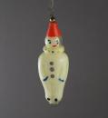 Glass Ornament Clown, Gablonz ca. 1950