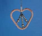 Gablonzer Jugendstil Ornament aus Sprengperlen  ~ 1920