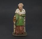 Grulicher Krippenfigur König " Balthasar ", ~ 1900  (10 cm)