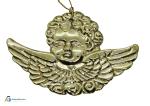 Engel aus geprägtem Blech, vergoldet, 1900