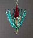 Beaded Glass Ornament, Santa