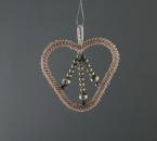 Gablonzer Jugendstil Ornament aus Sprengperlen  ~ 1920