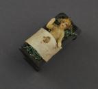 Krippe mit Baby Jesus, ende 19. Jahrhundert - Wachs