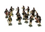 16 Grulicher Musikanten, Bergmann Bergbau Feuerwehr Kapelle (7 cm)