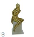 Nude Girl, bronze gilded